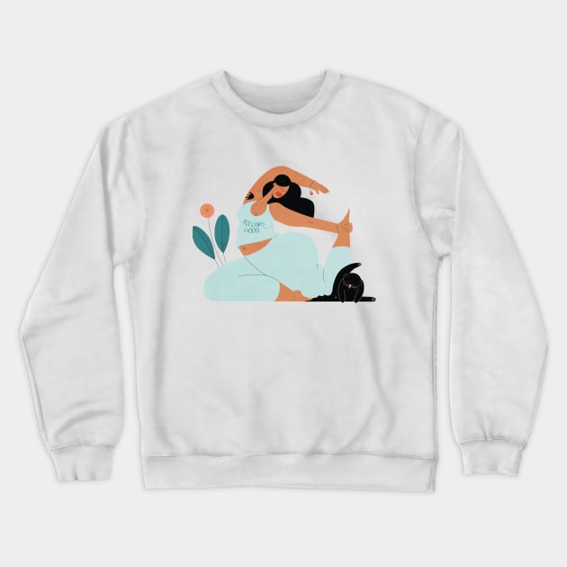 Feeling good Crewneck Sweatshirt by damppstudio